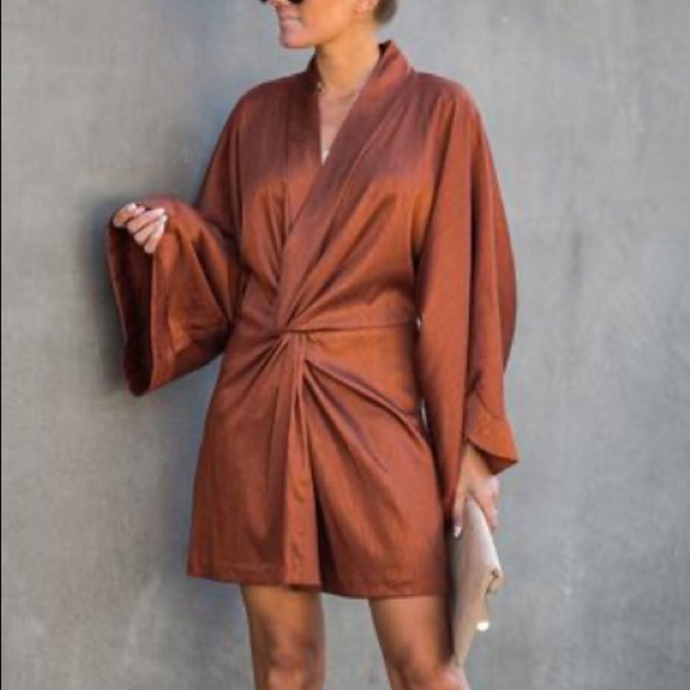 Vici Kabuki Front Twist Dress NWT